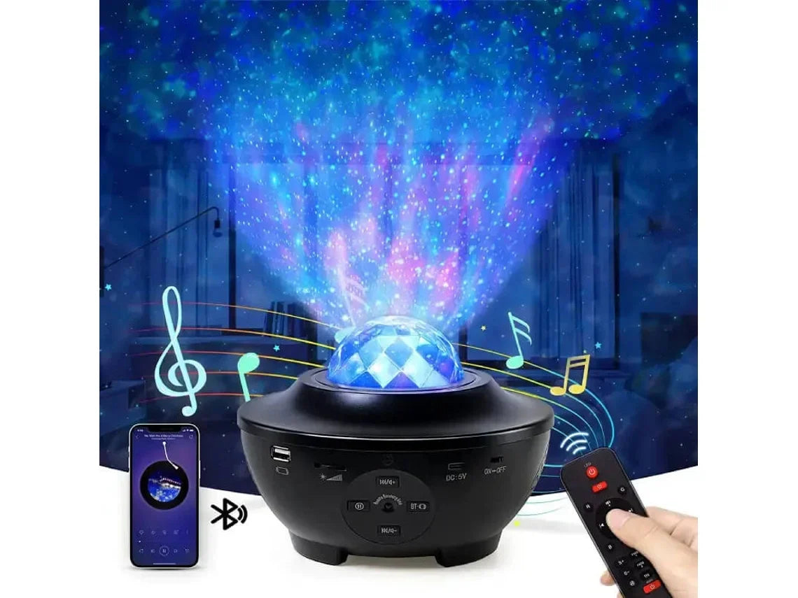 Projetor Portátil Galaxy Led com Coluna Bluetooth