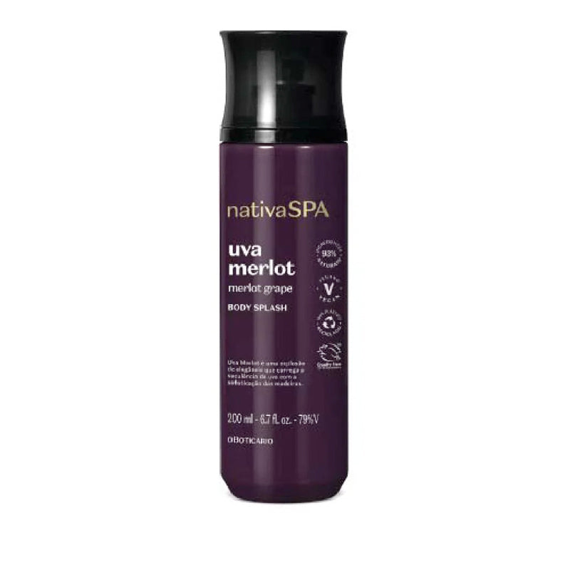 Body Splash Nativa Spa Uva Merlot, 200ml