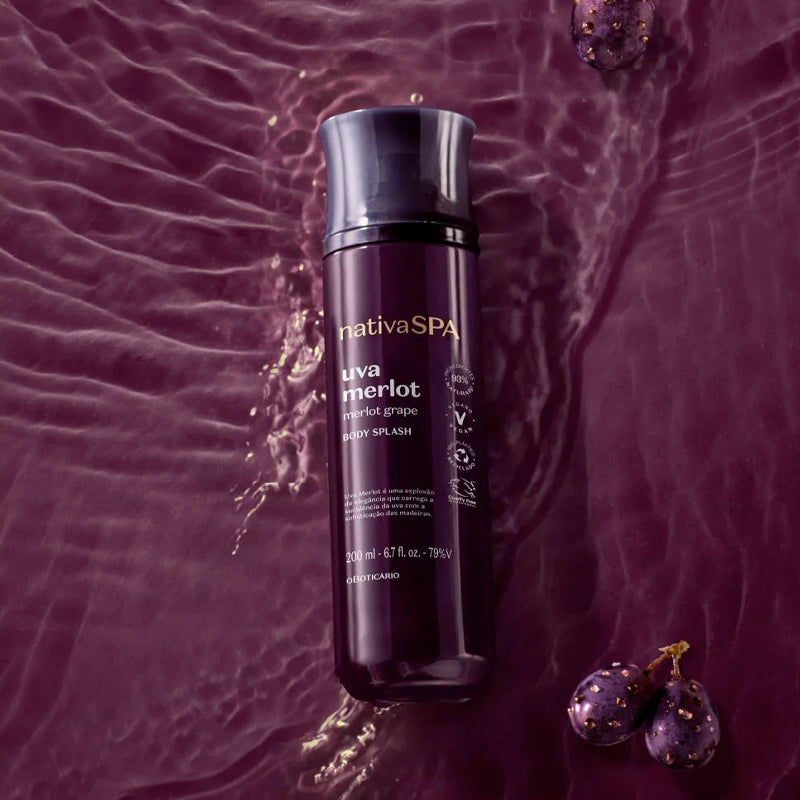 Body Splash Nativa Spa Uva Merlot, 200ml