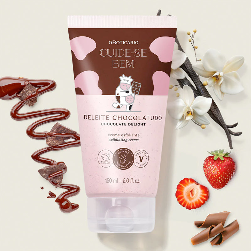 Creme Esfoliante Corporal Cuide-se Bem Deleite Chocolatudo 150ml