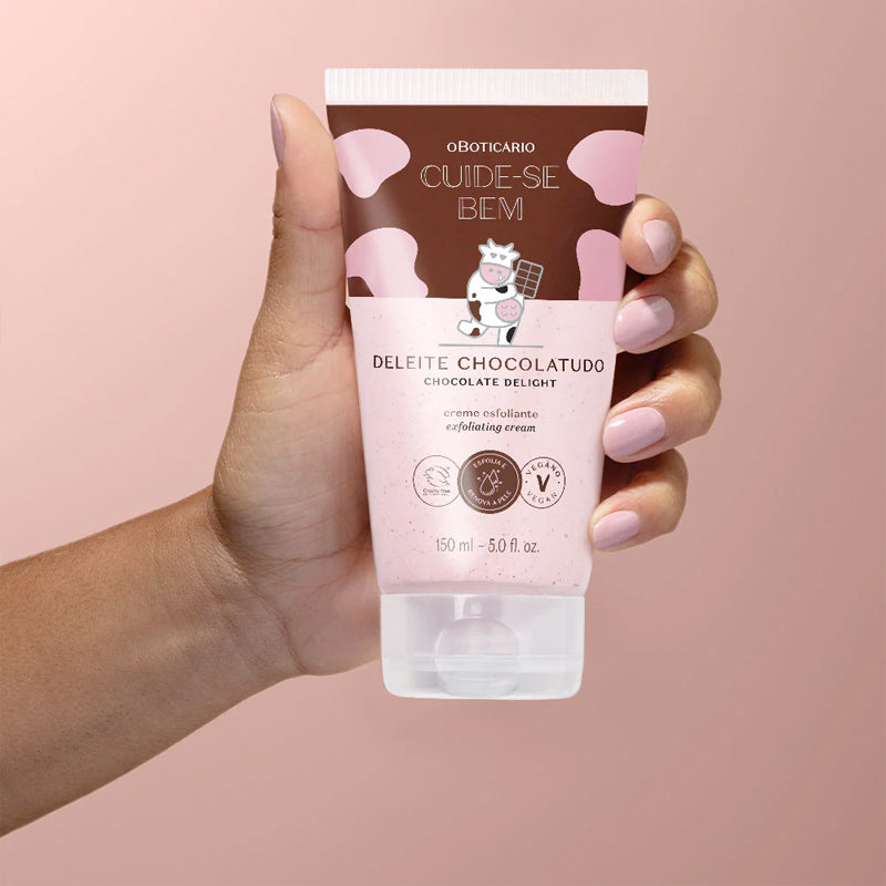 Creme Esfoliante Corporal Cuide-se Bem Deleite Chocolatudo 150ml