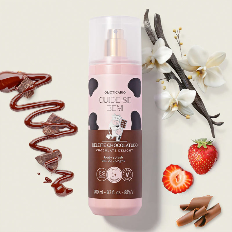 Body Splash Cuide-se Bem Deleite Chocolatudo, 200ml