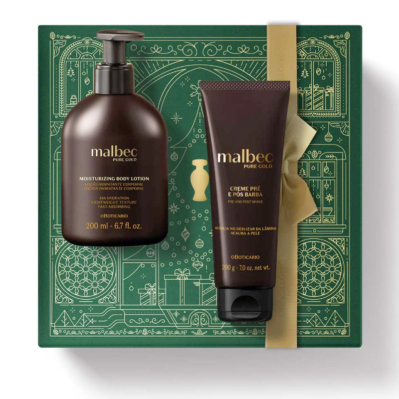 Kit de Natal Cuidado Malbec Pure Gold