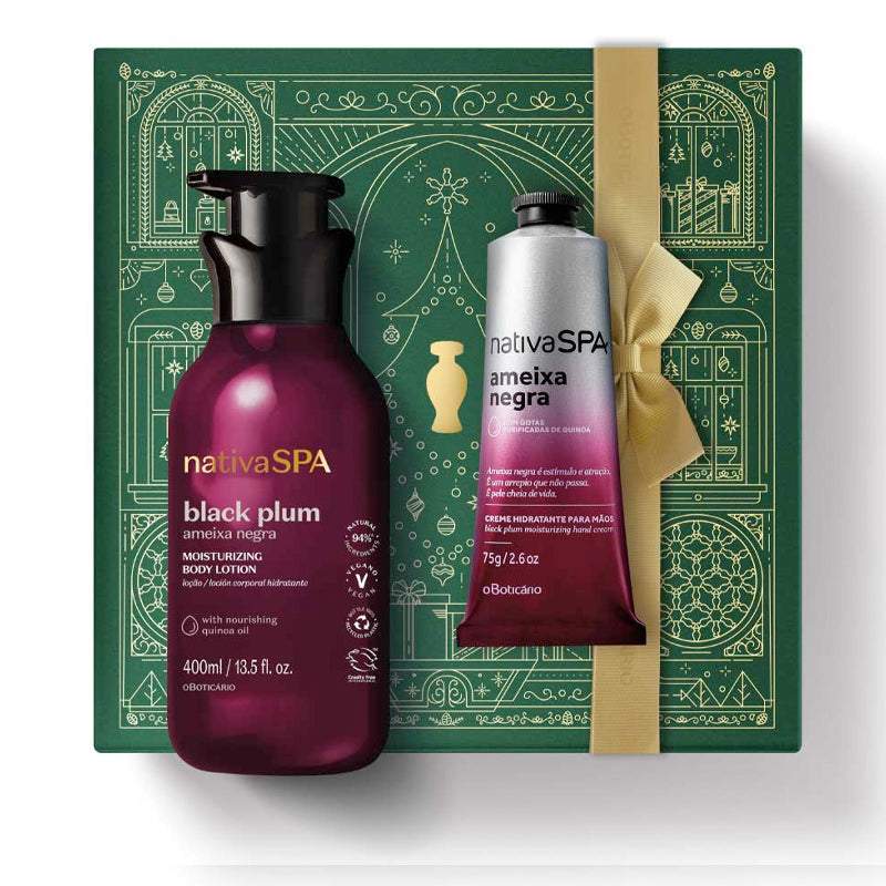 Kit de Natal Nativa SPA Ameixa Negra Banho Relaxante