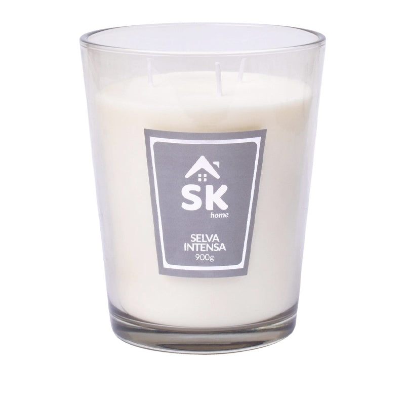 Vela Perfumada Cinza 13X17 cm SK 0265-10