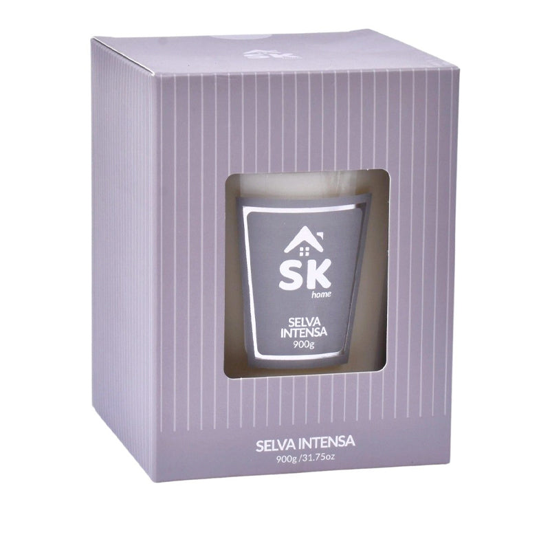 Vela Perfumada Cinza 13X17 cm SK 0265-10