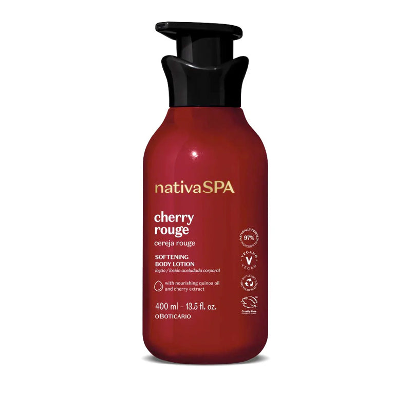 Loção Corporal Aveludada Nativa Spa Cereja Rouge 400ml
